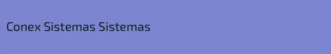 Conex Sistemas Sistemas
